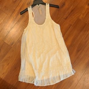 Small dress cream with sequin